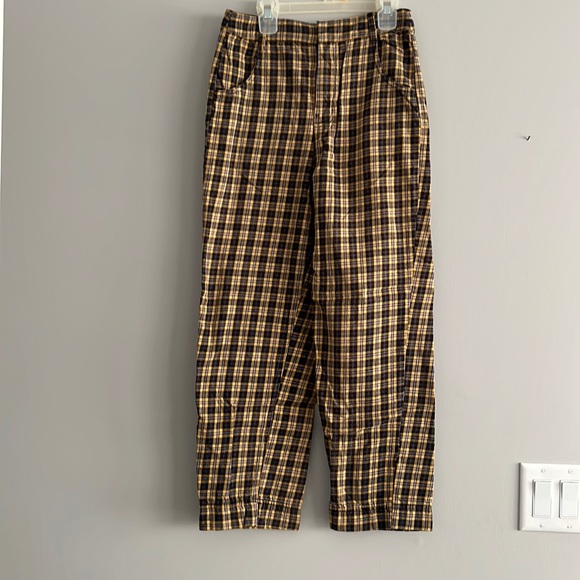 Free People Plaid Pants - Picture 1 of 5